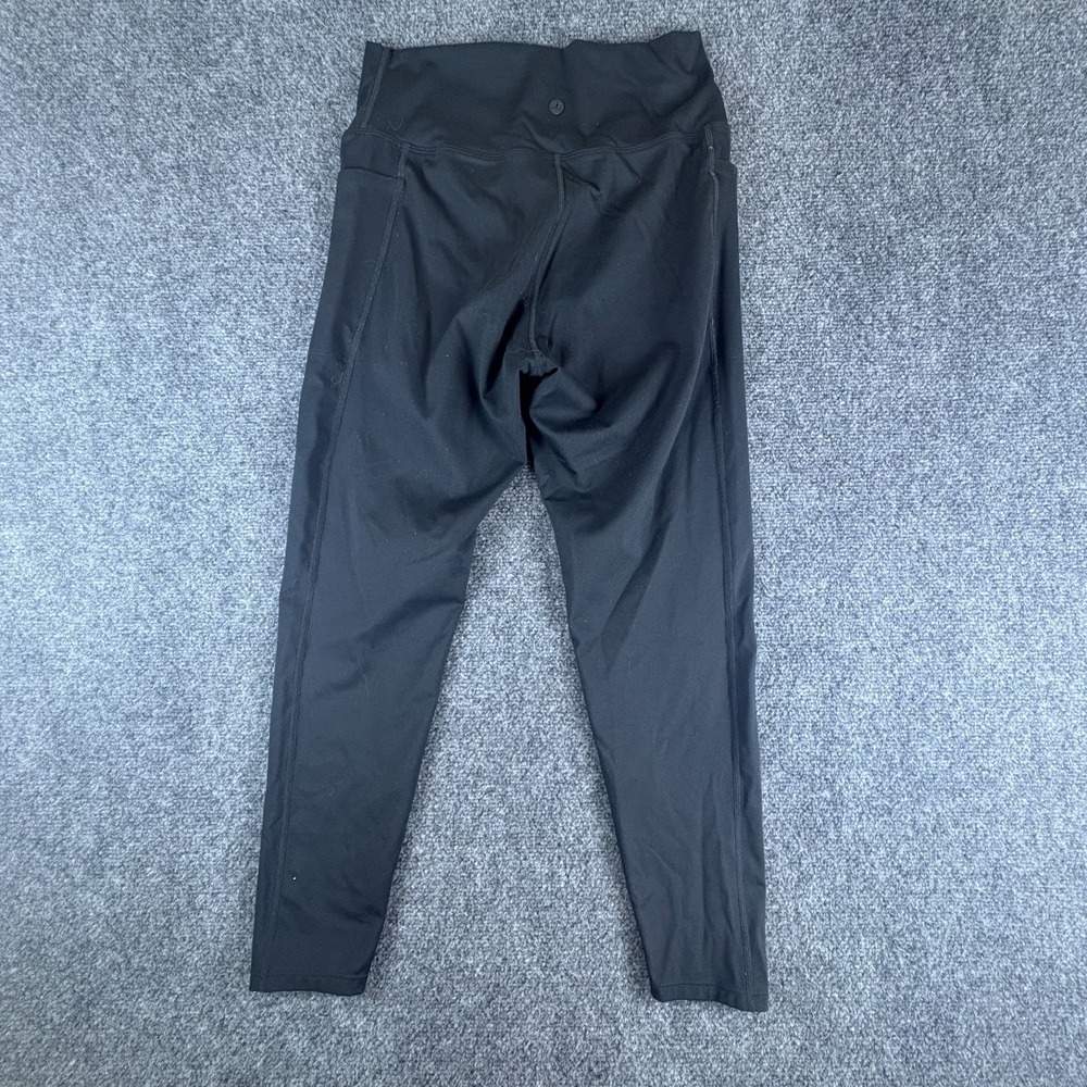 Danskin Tight Legging Womens 24x24 Black Nylon Stretch Pockets Lightweight Yoga - Picture 8 of 9